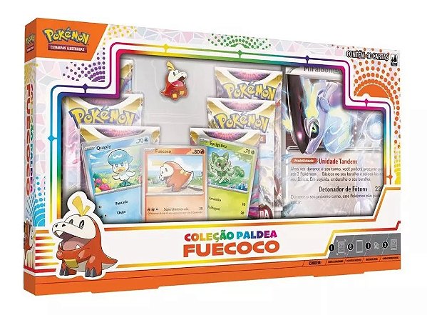 Pokémon - Box Coleção Paldea Fuecoco - 32528 - Copag