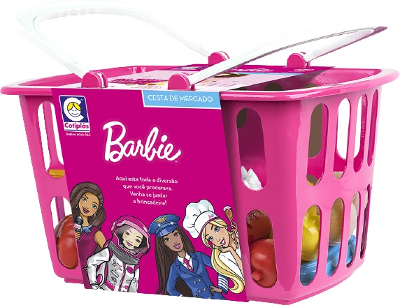Cesta De Mercado Barbie - 2492 - Cotiplás