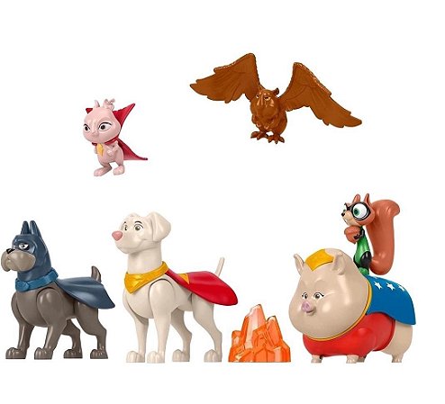 DC League of Super Pets - Figuras Multi Pack - Fisher-price - HGL00 - Mattel