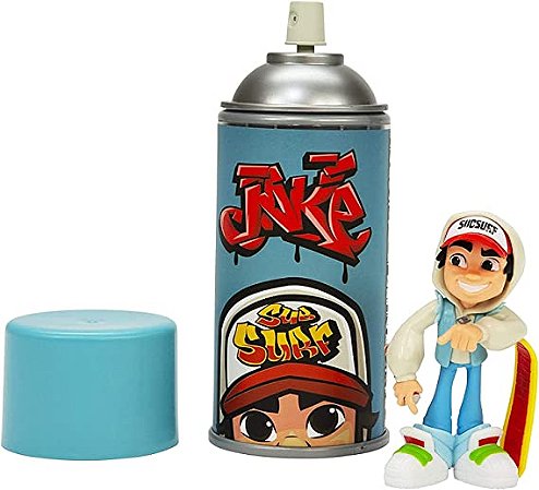 Boneco Jake Com Lata Spray - Subway Surfers  - 662 - Bang Toys