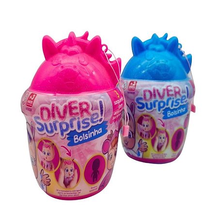 Diver Surprise Bolsinha-Boneca Mama E Chora + Surpresas - 8228 - Divertoys
