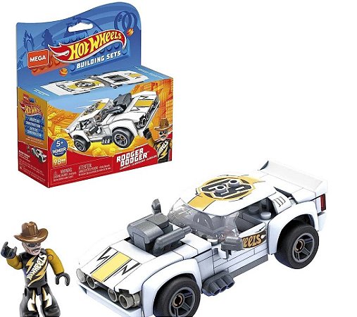 Blocos Mega Construx - Rodger Dodger Hot Wheels - GVM28 - Mattel