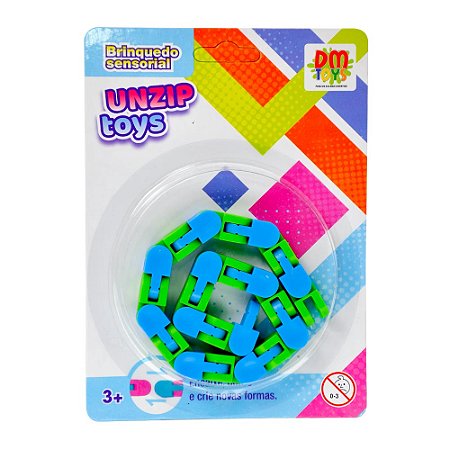 Brinquedo Sensorial Unzip Toys - DMT6249 - Dm Toys