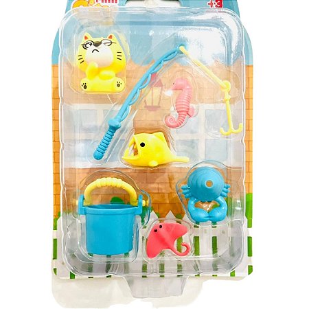 Miniaturas Mini City Home - Gatinho C/ Conjunto De Pescaria - ZP01017 - Zoop Toys