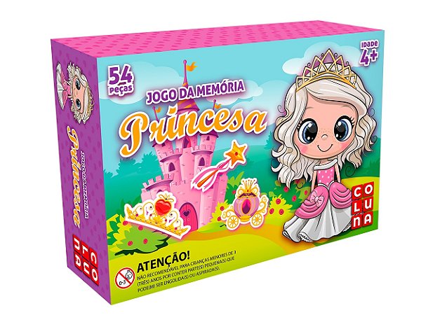 Jogo Da Memória 40 Peças Princesas Pais e Filhos