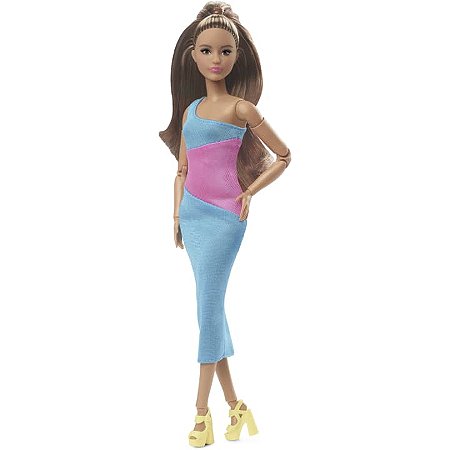 Boneca Barbie Signature Looks Petite Morena  #15 - HJW82 Mattel