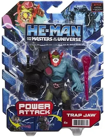 Boneco Articulado Power Attack - Trap Jaw -   Mestre do Universo  - HBL69 - Mattel