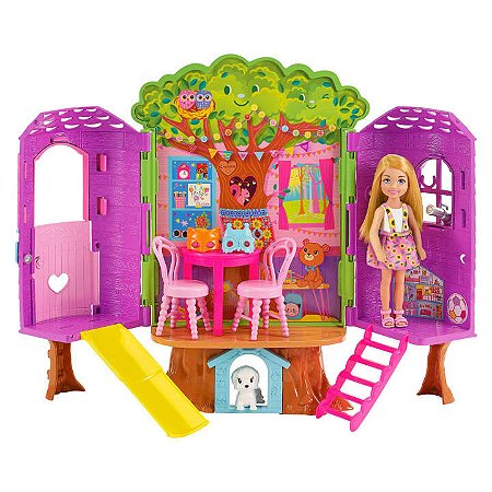 Conjunto e Boneca - Barbie Chelsea - Casa na Árvore - Mattel