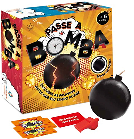 Passe A Bomba – 3031012 - Algazarra Brinquedos - Real Brinquedos