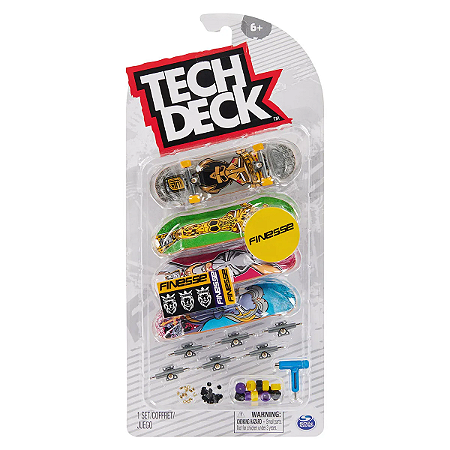 Kit 4 Skate De Dedo Coleção - Estampa Sortida - 2891 - Sunny