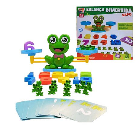 Balança Numérica Divertida Sapo Jogo Infantil Educativo - 336.51.128 - Toy Mix
