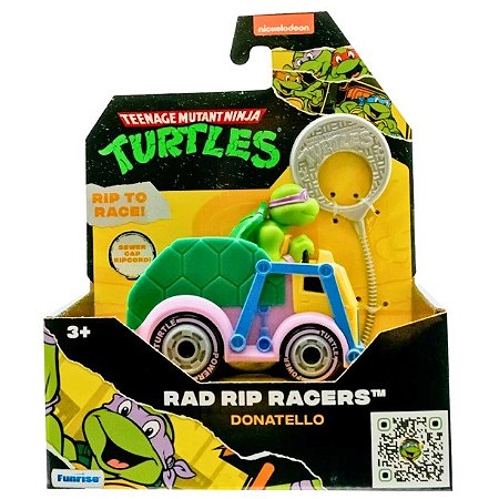Veículo à Corda Tartarugas Ninja Rad Rip Racers - Donatello - 7406 - Candide