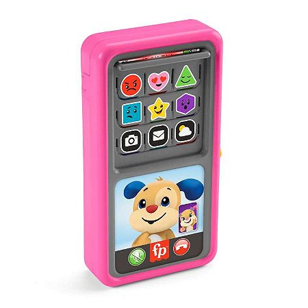 Fisher-Price Aprender e Brincar - Telefone Deluxe De Aprendizagem - Rosa - HNM82 - Mattel