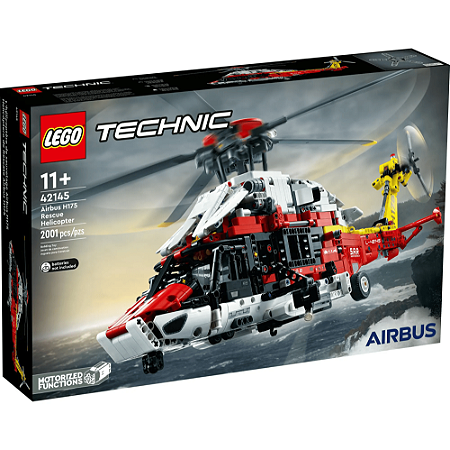 Lego Technic 2001 peças - Helicóptero do Salvamento Airbus H175 - 42145 Lego