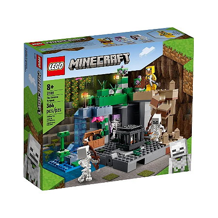 Lego Minecraft 364 peças - A Masmorra de Esqueletos 21189 - Lego