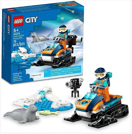 Lego City 70 peças - Moto de Neve de Exploração 60376 - Lego