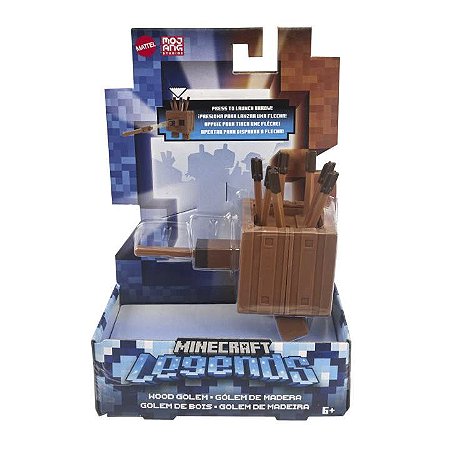Boneco E Personagem Minecraft Legends - Golem De Madeira - GYR78 - Mattel