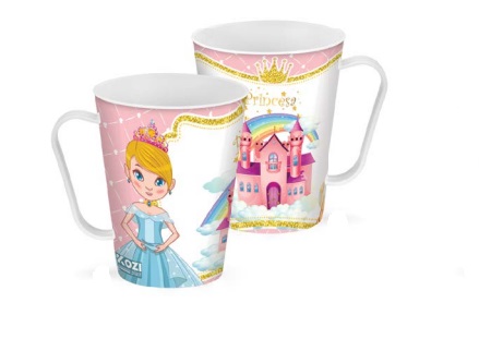 Caneca Decorada - Estampa Princesa 430ML - 1401P - Koziplast