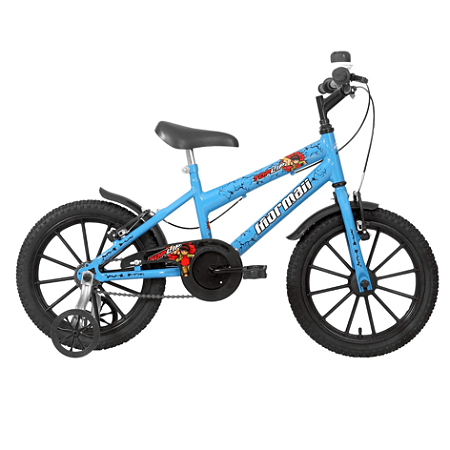 Bicicleta Infantil Aro 16 Azul Top Lip V-Brake - 1-001 - Status Bike
