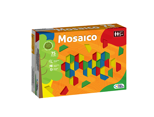 Jogo Didatico Mosaico - 791921 - Pais & Filhos