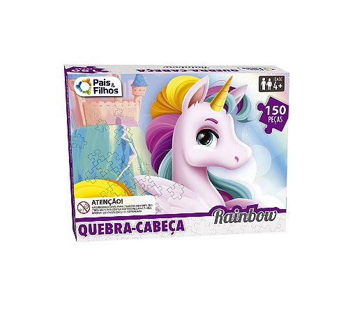 Quebra Cabeça Rainbow - 150 Peças - 2976 -  Pais e Filhos