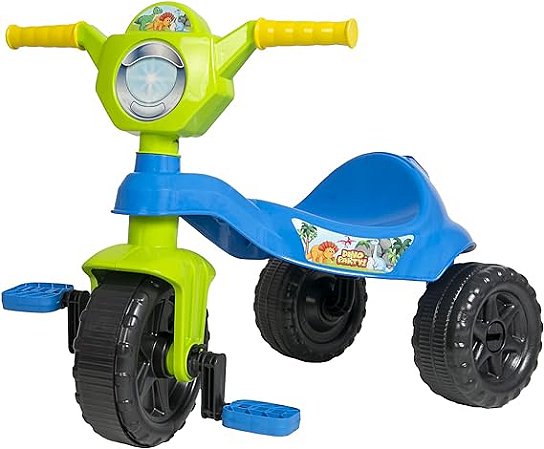 Triciclo Velotrol Motoca Infantil Empurrador Dino Rosa