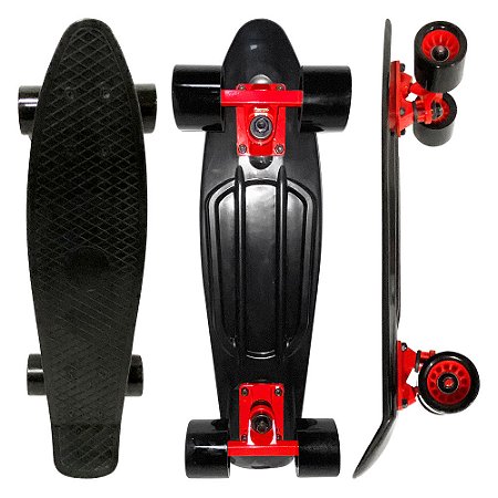 Skate Mini Cruiser DM Radical - Preto - DMR6070 PR - Dm Toys
