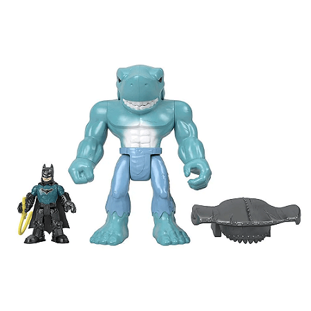 Imaginext DC Super Friends Batman e King Shark Fisher-Price - M5649/GMP97 - Mattel
