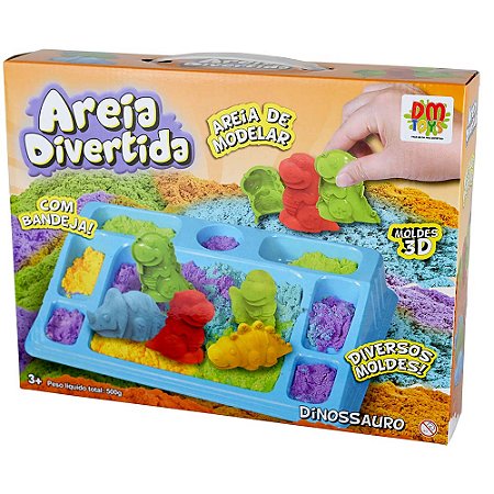 Areia Divertida Dinossauro - DMT6644 - Dm Toys