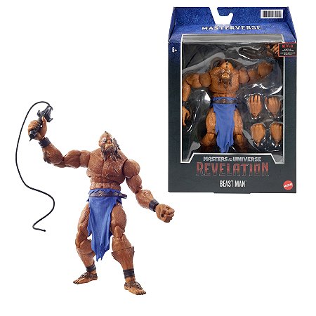 Boneco Beast Man Masters Of The Universe Revelation Mastervers -  GPK95 - Mattel