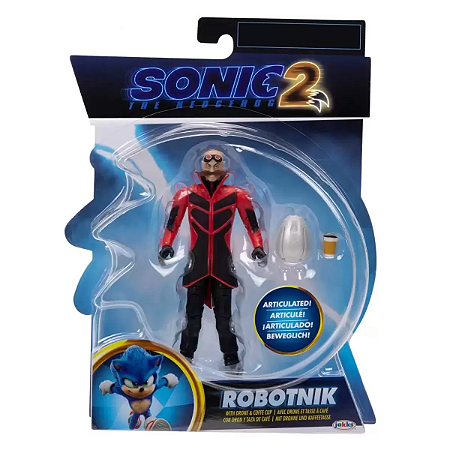 Mini Figura - Sonic 2 Movie - Robotinik - 10 cm - 3409 -  Candide