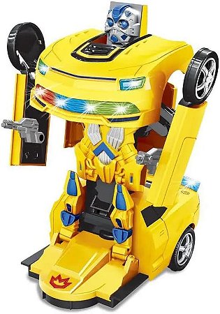 Carro Robô Bate e Volta Amarelo - ZP00675 - Zoop Toys