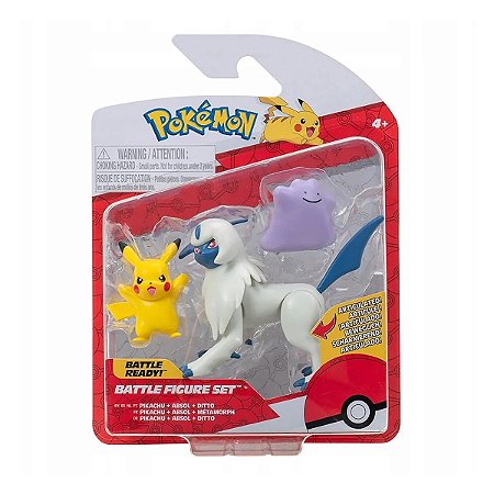 Pokémon Figuras de Ação - Pikachu, Absol e Ditto - 2603 - Sunny