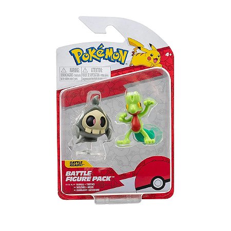 Pokémon - 2 Figuras De Ação Duskull e Treecko - 2601 - Sunny