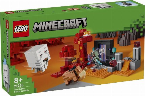 Lego Minecraft - A Emboscada no Portal do Nether 352 peças- 21255