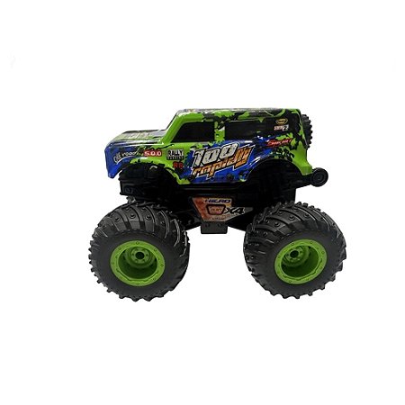Monster Truck C/ Luz e Som - Fricção - Verde - 9165 - Zippy Toys