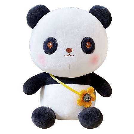Pelúcia Amigos do Coração Florzinha Panda 30 cm - DMT6452 - Dm Toys