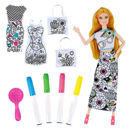 Kit De Pintura Moda Com Boneca - DMT6612 - Dm Toys