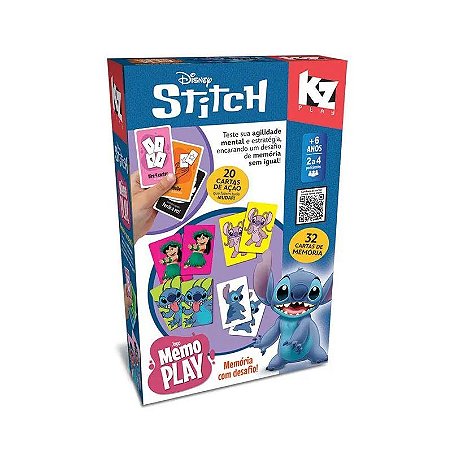 Jogo Da Memoria Play Stitch - 1284 - Elka