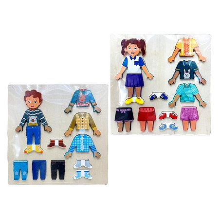 Aprenda Brincando Troca Roupinha - DMT6776 - Dm Toys