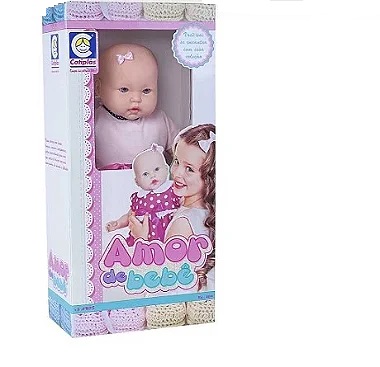 Boneca Amor De Bebe Bebezao Pesadinho - 2235 - Cotiplás