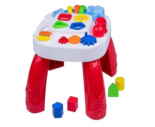 Mesa Didática Infantil Play Time - Vermelha - 2390 - Cotiplás