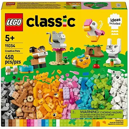 Lego Classic - Animais de Estimação Criativos - 450 Peças 11034