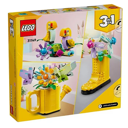Lego Creator 3 em 1 - Regador Com Flores - 420 Peças - 131149
