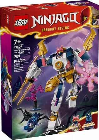 Lego Ninjago - Robô Elemental Da Tecnologia Da Sora - 209 Peças - 71807