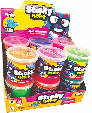 Sticky Neon Slime - Sortido - 019 - Sticky toys