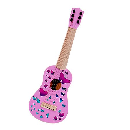 Violão 06 Cordas Estampas Cores Sortidas - DMT6540 - Dm Toys