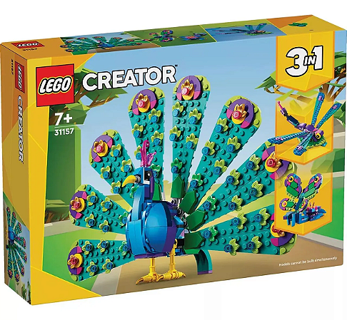 Creator 3 em 1 - Pavão Exótico 355 peças - 31157