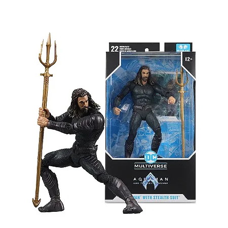Boneco Aquaman Figure Preto McFarlane 7 - Aquaman 2 - 2254 - Candide