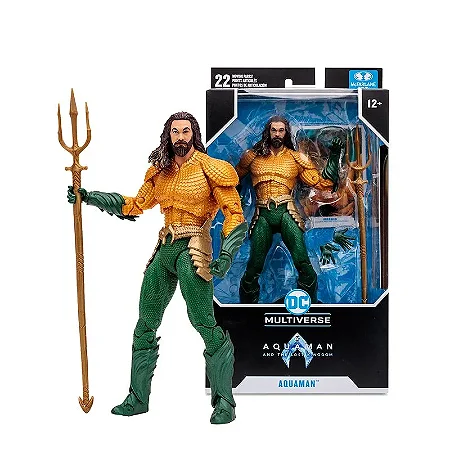 Boneco Aquaman Figure Amarelo McFarlane 7 - Aquaman 2 - 2254 - Candide
